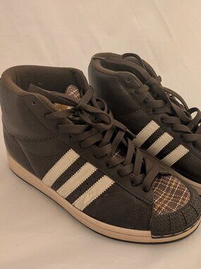 Adidas Sneakers Mens Shoes Half Shells Brown Hi Tops Size 9.5 Athletic